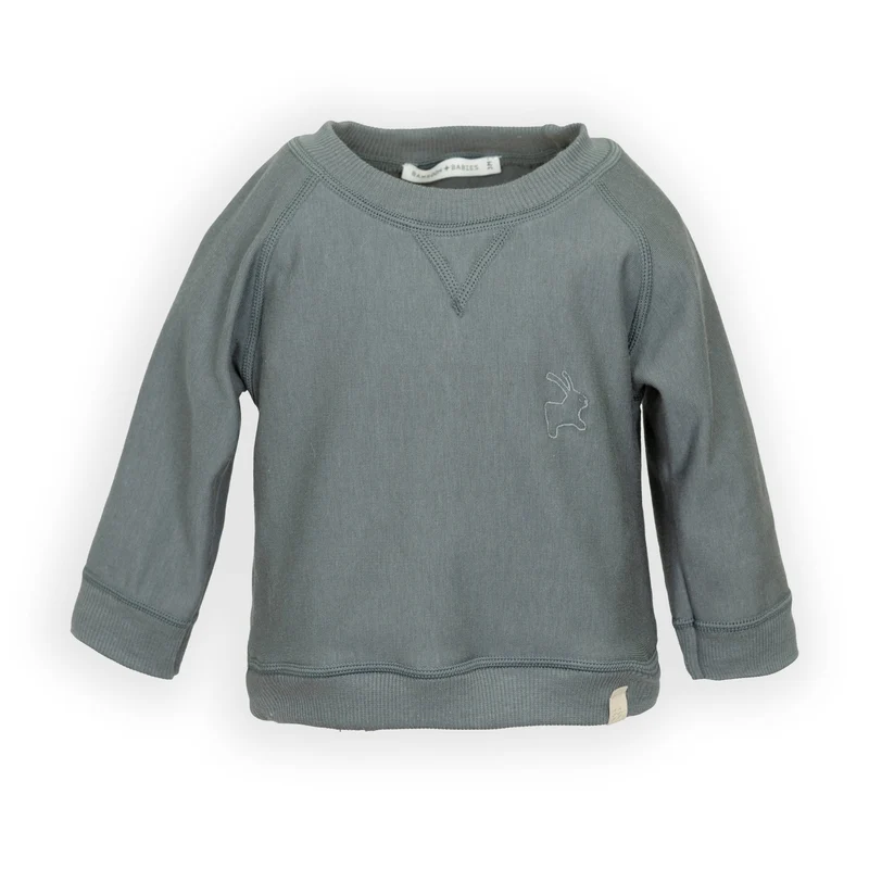 Maglia con ricamo coniglio - MIDNIGHT BLU 343