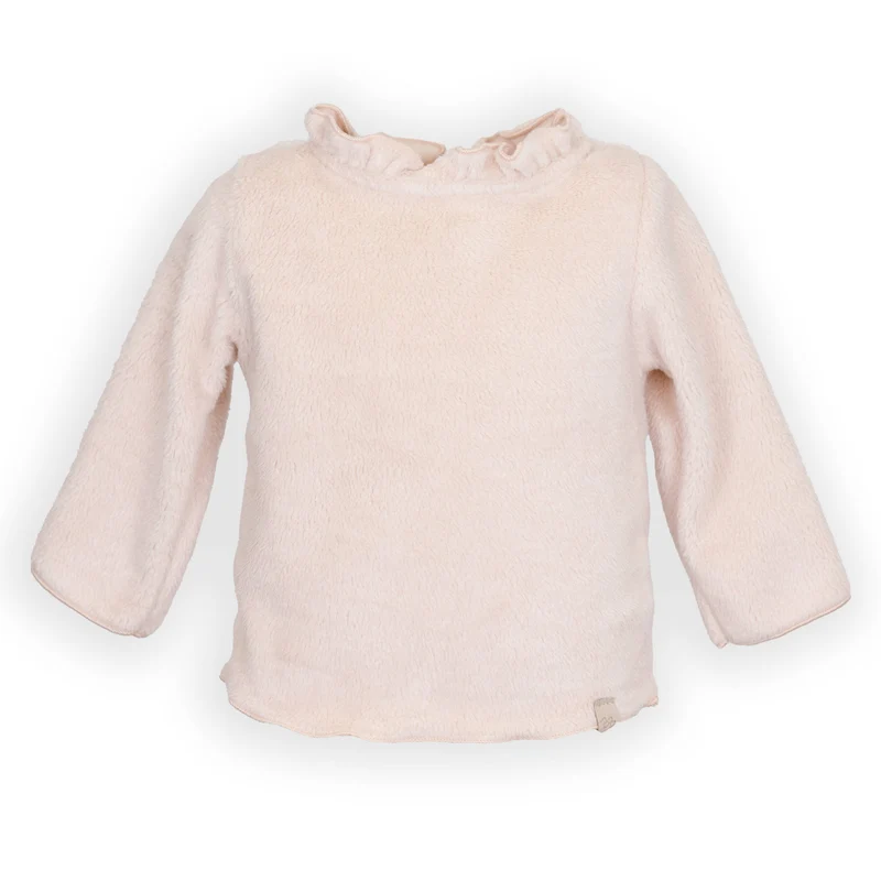 Shirt con colletto volant - VINTAGE PINK 341