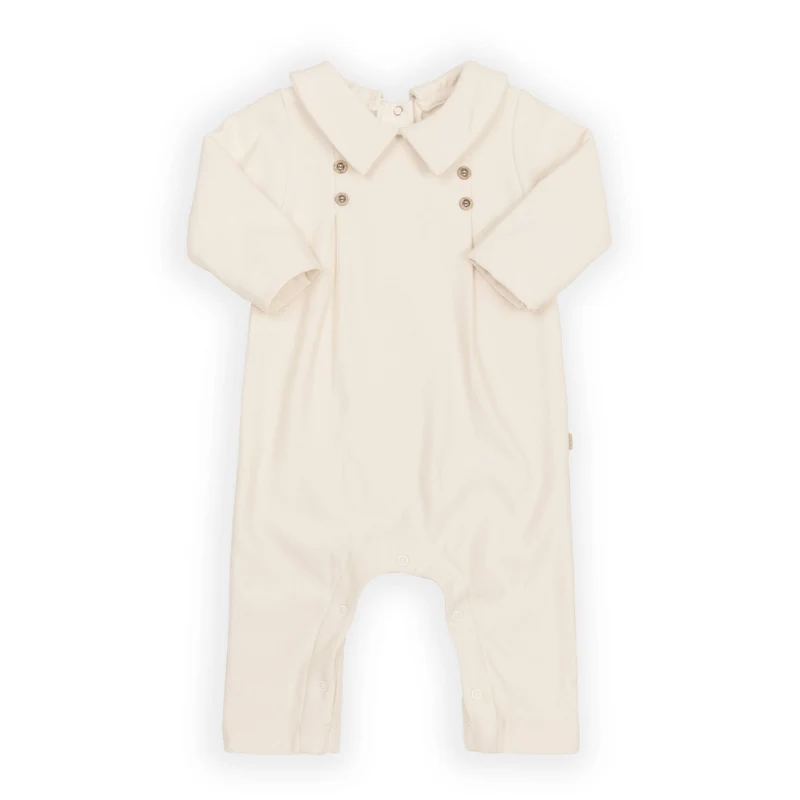 Tutina Bimbo elegante con colletto - WARM WHITE 345
