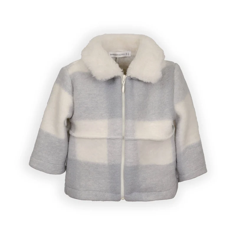 Giacca lana cotta/alpaka - MOSS GREY 351