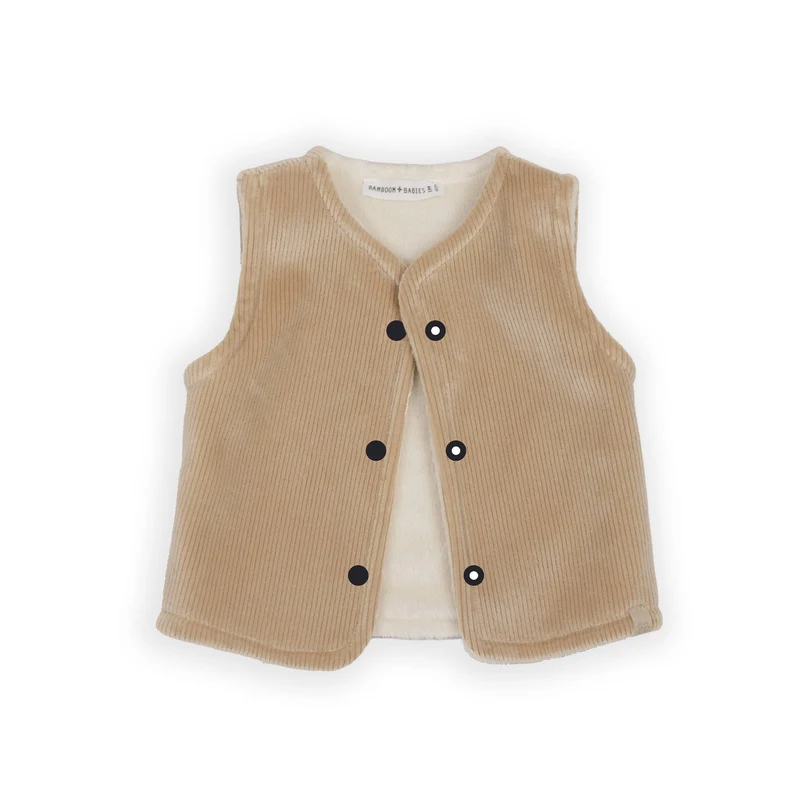 Gilet smanicato reversibile - MOCHA SAND 347