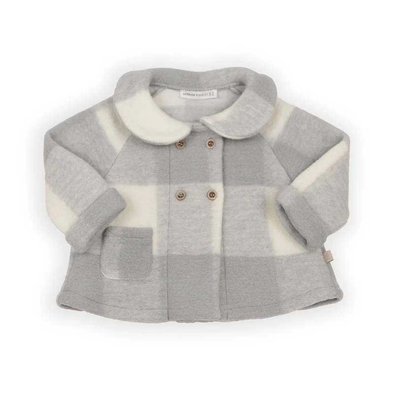 Cappotto Bimba Lana Cotta - MOSS GREY 351