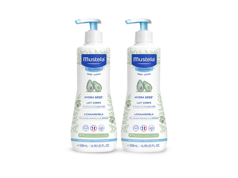 x2 Hydra bébé latte corpo 500ml