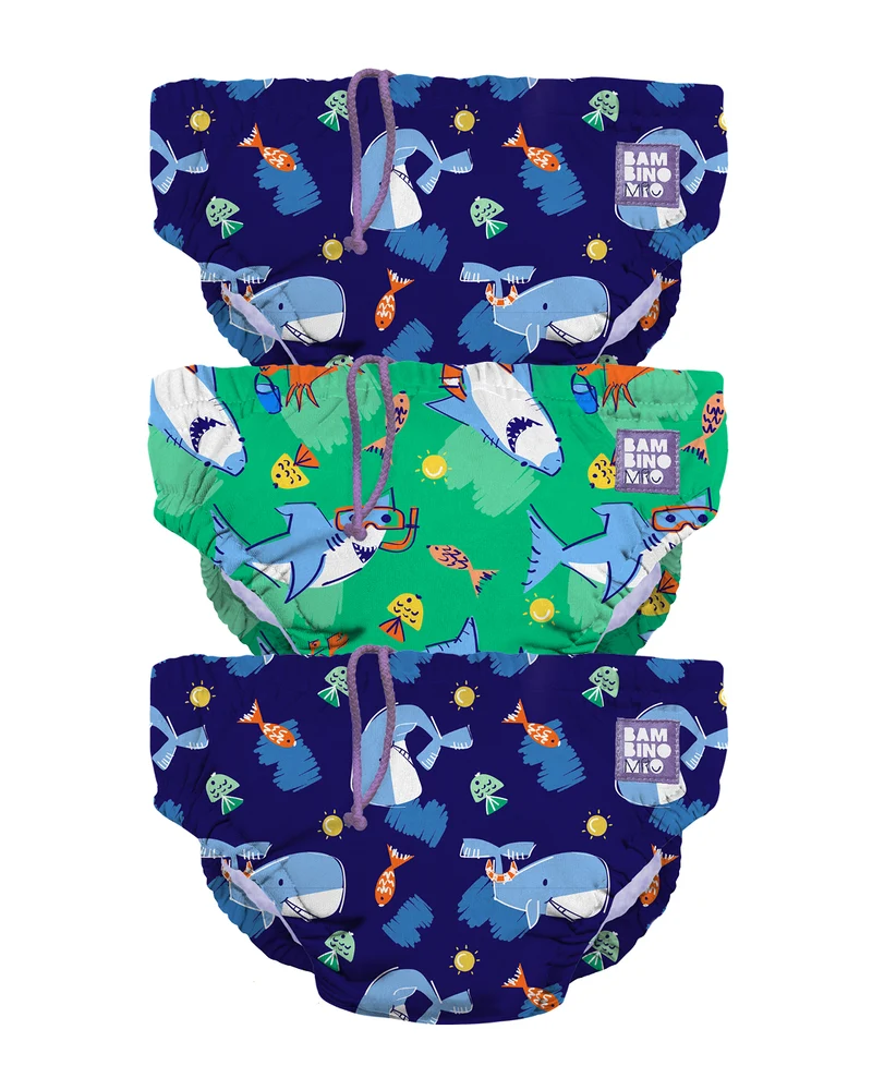 Reusable Swim Diaper - 3 Pack in Ocean Explorers