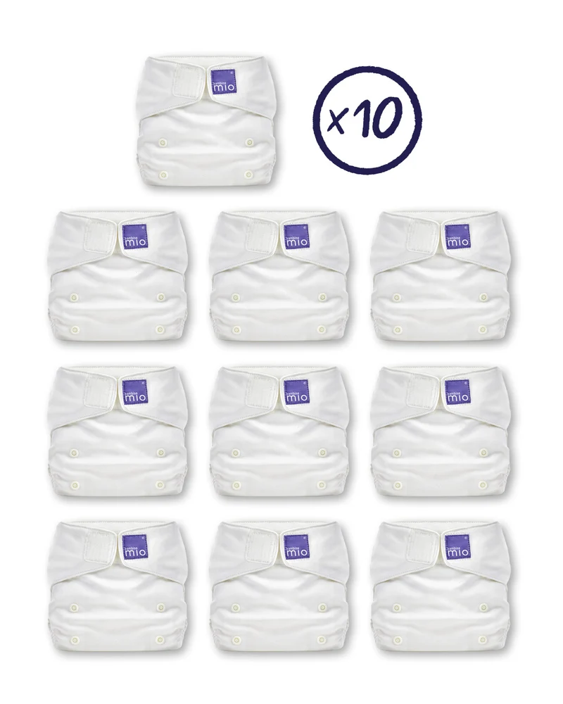 The Miosolo Classic 10 Diaper Bundle White