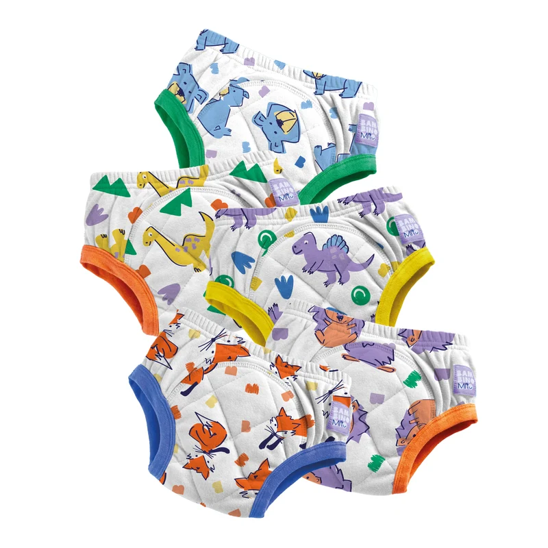 5 Pack Reusable Potty Training Pants in Mixed Roar
