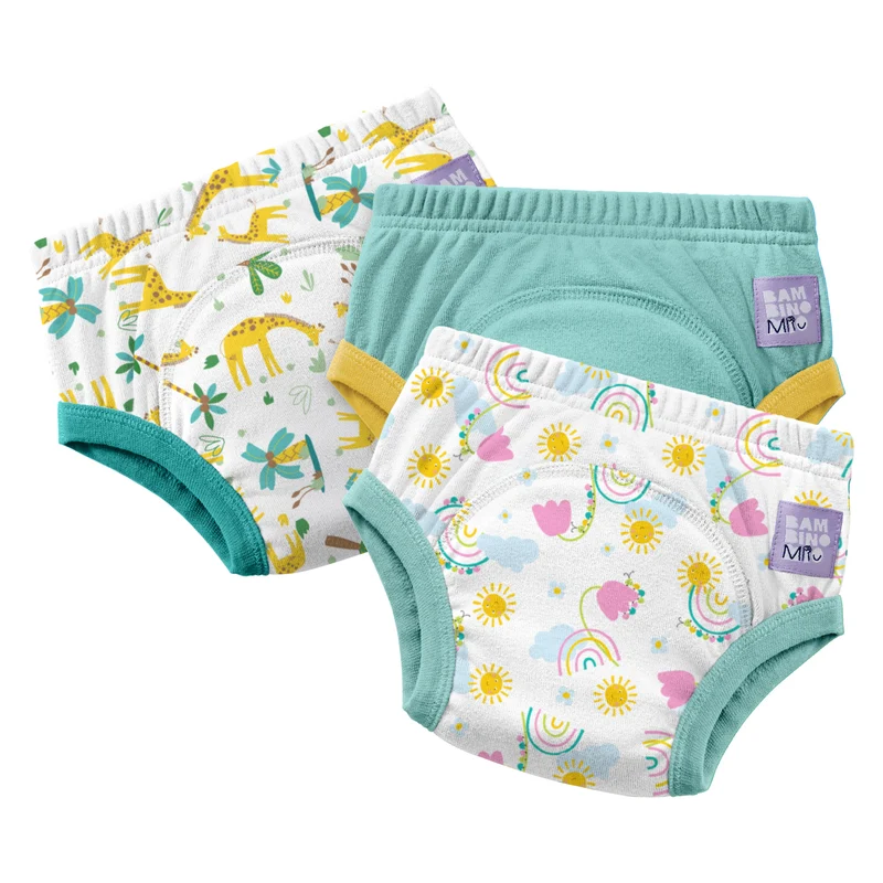 NEW: Reusable Potty Training Pants 3 Pack in Beary Blue Skies - Elite