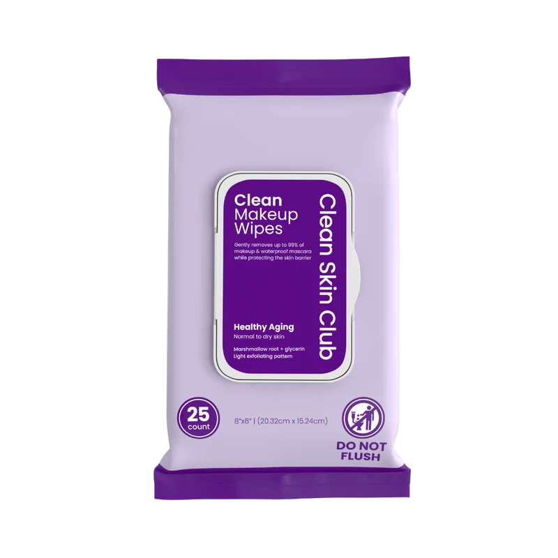 Clean Makeup Wipes Healthy Aging - 25ct