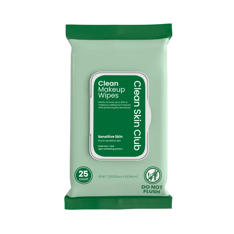 Clean Makeup Wipes Sensitive Skin - 25ct