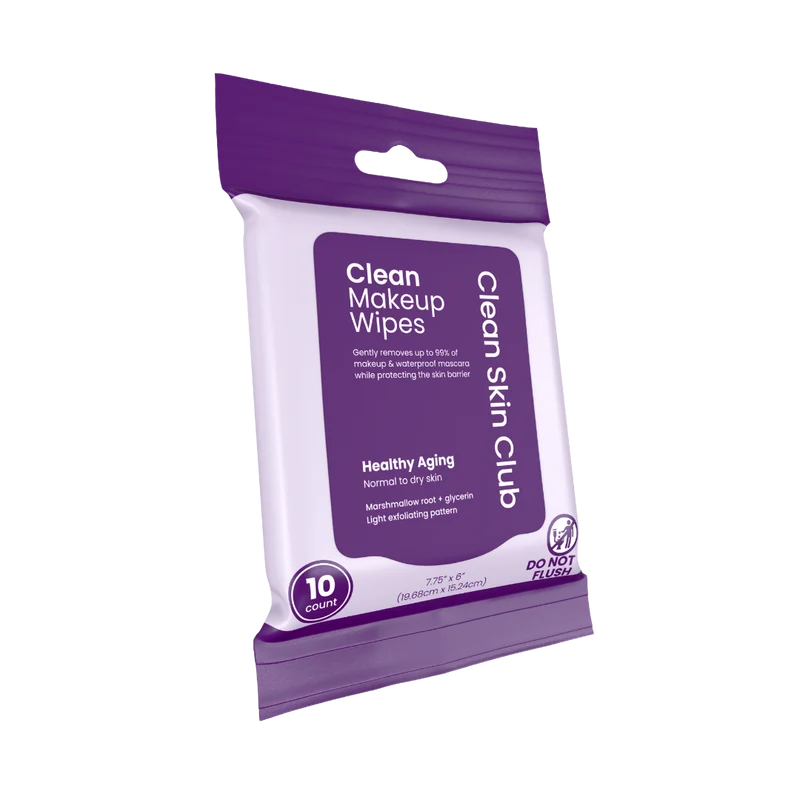 Clean Makeup Wipes Healthy Aging Travel - 10ct