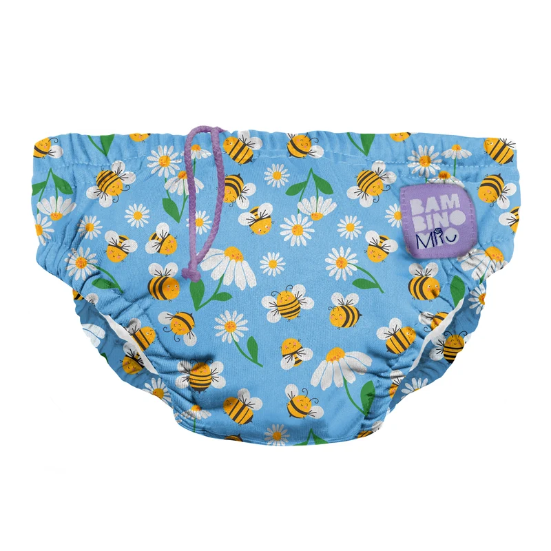 Reusable Swim Diaper in Busy Bees