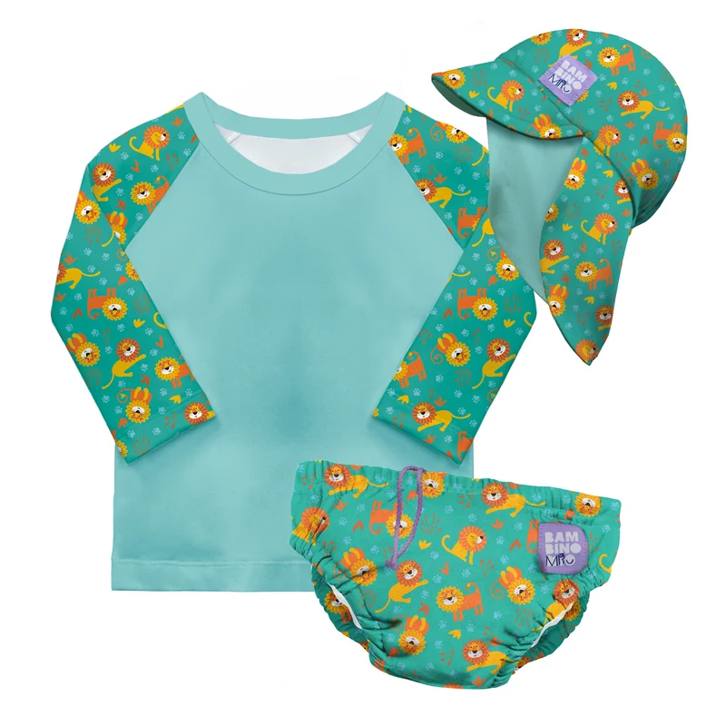 3-Piece Baby Swim Set in Cool Cats