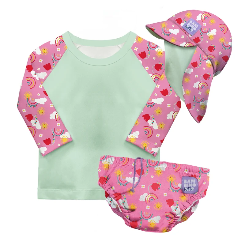 3-Piece Baby Swim Set in Happy Days