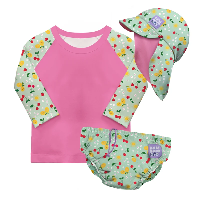 3-Piece Baby Swim Set in Juicy Fruit