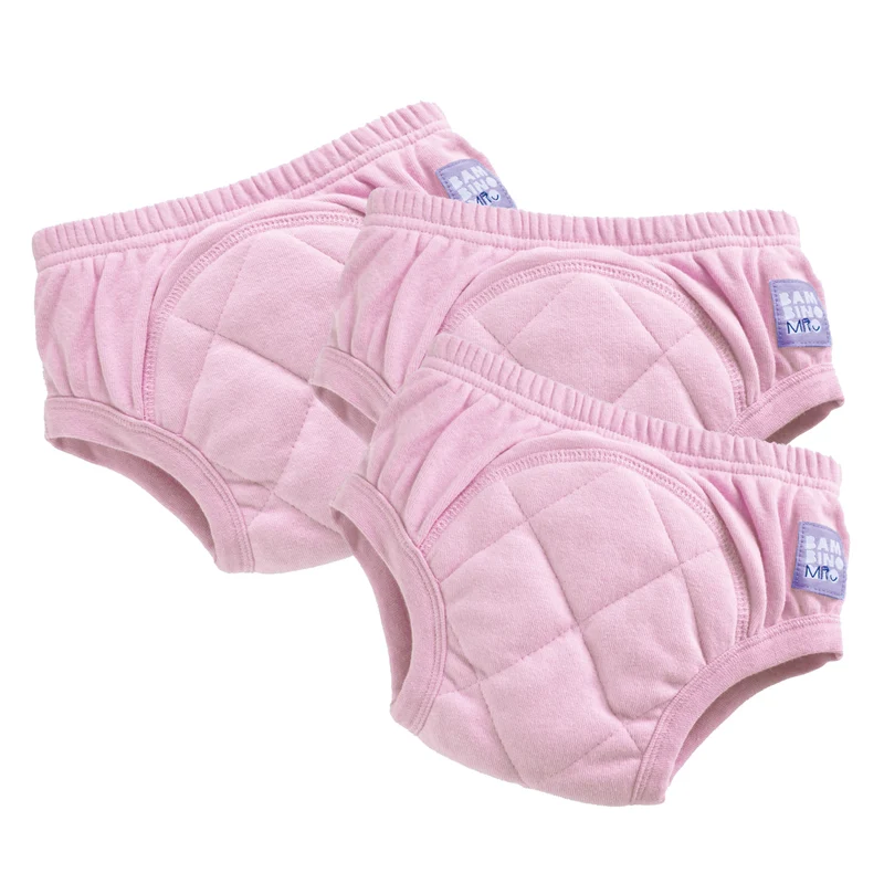 3 Pack Reusable Potty Training Pants in Light Pink