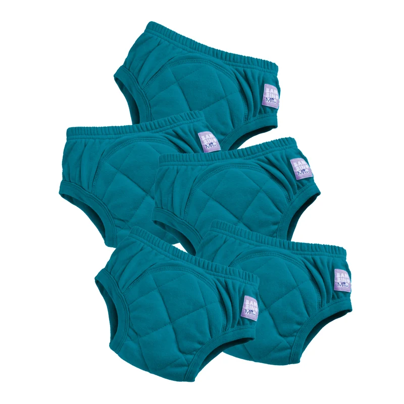 5 Pack Reusable Potty Training Pants in Teal
