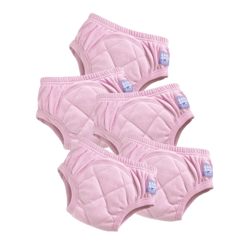 5 Pack Reusable Potty Training Pants in Light Pink