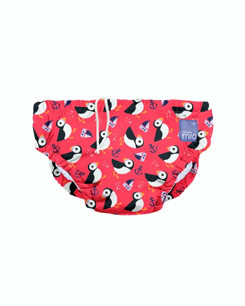 Reusable Swim Diaper in Puffin Parade