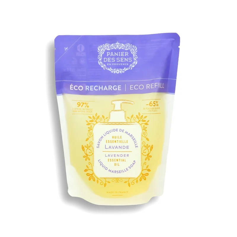 Recharge savon liquide de Marseille - Huile Essentielle de Lavande 500ml