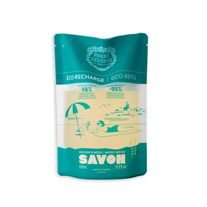 Eco-recharge Savon liquide de Marseille Olive 500ml
