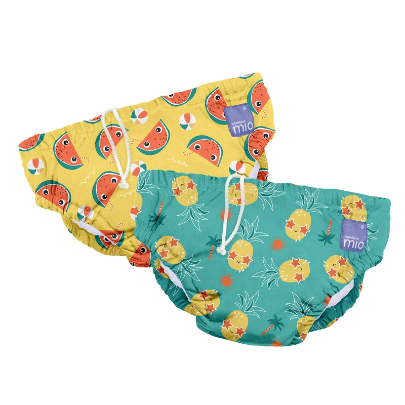 Reusable Swim Diaper 2 Pack in Melon and Pineapple