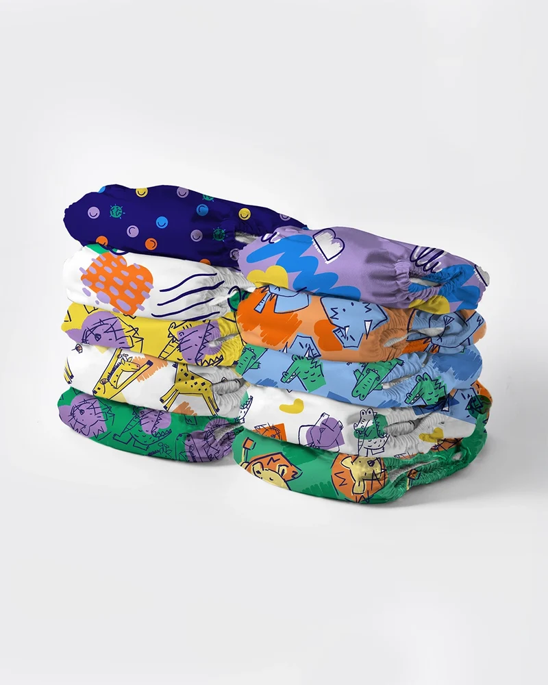 Just Diapers: 10 x Revolutionary Diaper Bundle in Bold