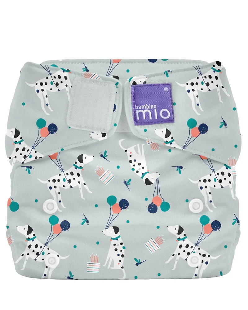 Miosolo All-in-One Reusable Diaper in Puppy Party