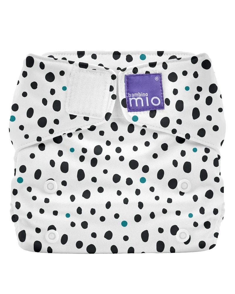 Miosolo All-in-One Reusable Diaper in Dalmation Dots