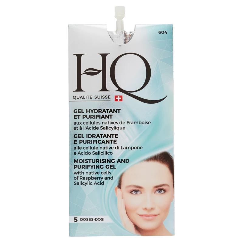 HQ Gel Idratante e Purificante alle cellule native di Lampone e Acido Salicilico 10 ml