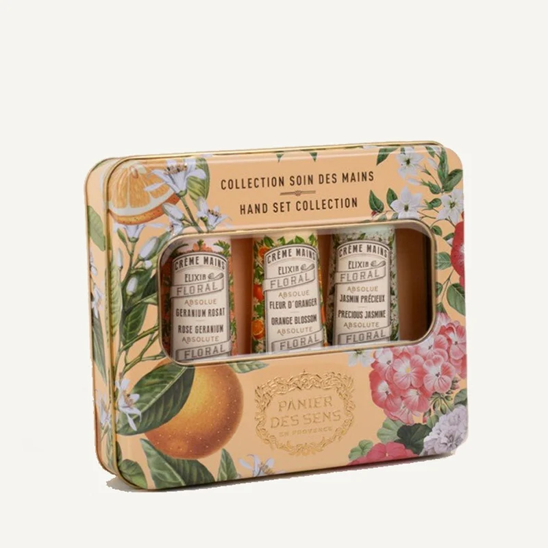 Coffret Crèmes Mains aux absolues de parfum - Fleur d’Oranger, Géranium et Jasmin (3x30ML)