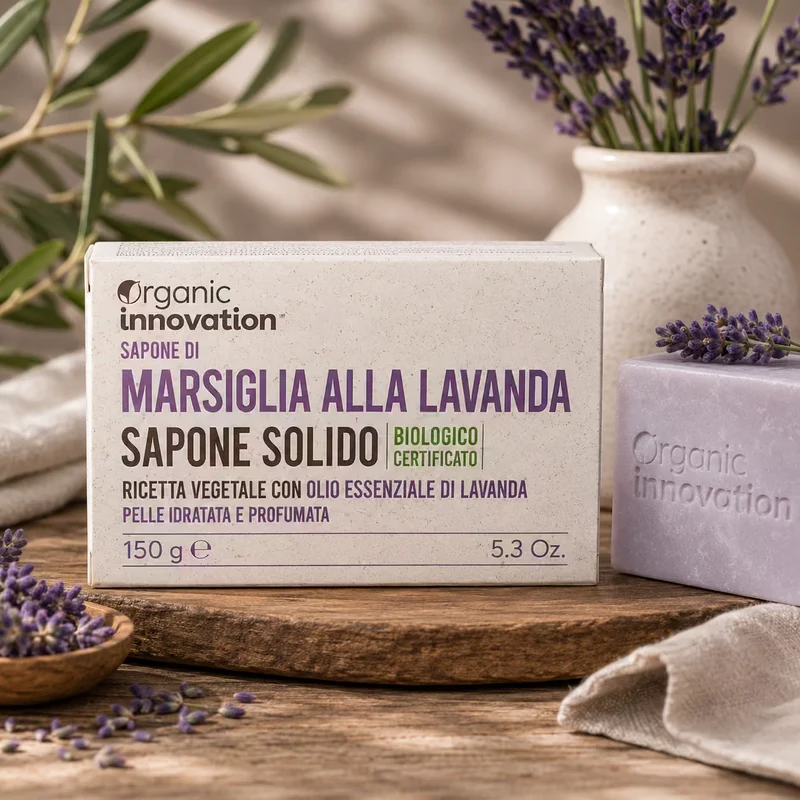 ORGANIC INNOVATION SAPONE SOLIDO MARSIGLIA ALLA LAVANDA 150g