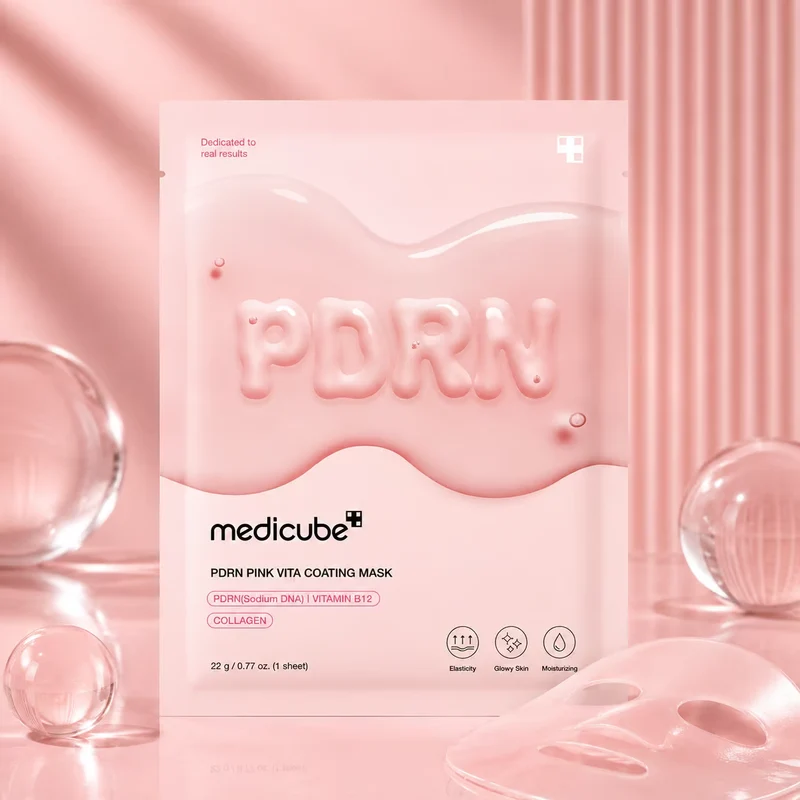 MEDICUBE PDRN PINK VITA COATING MASK - Maschera In Foglio 22g