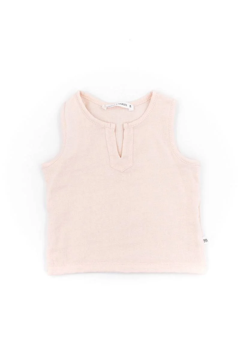 Top smanicato Muslin - Rosa 65