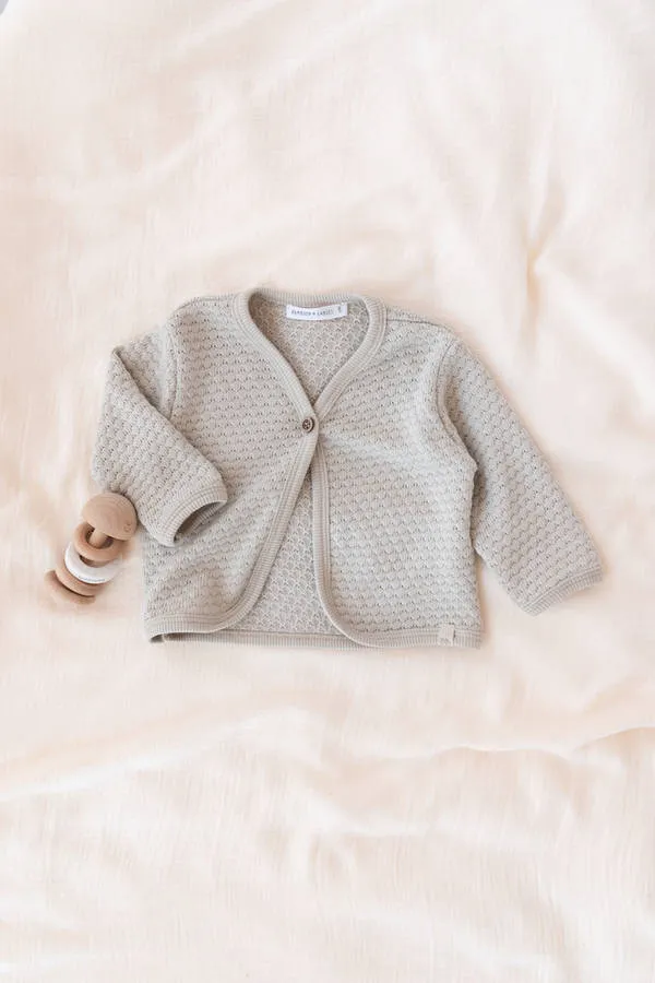 Cardigan a maglia bimba - SABBIA 719