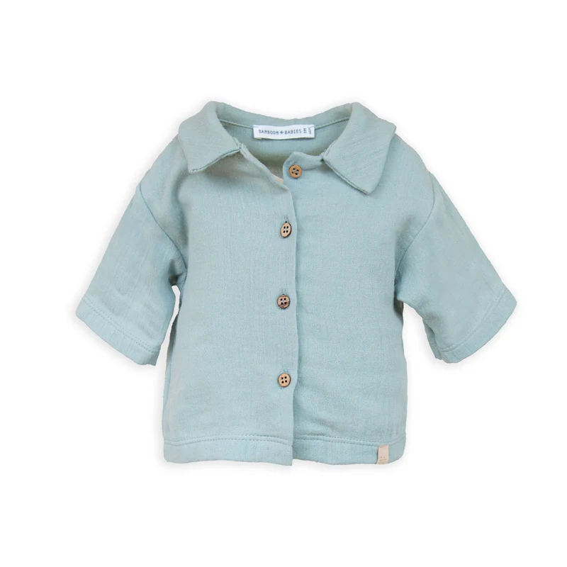 Camicia maniche corte - ACQUA GREY 122