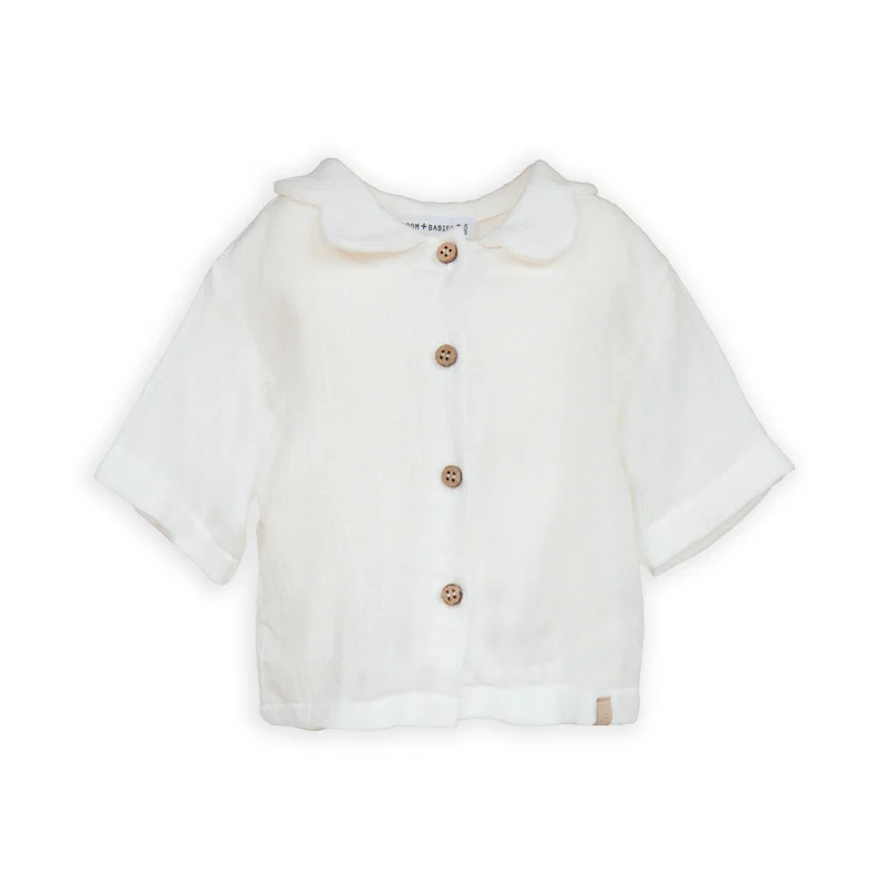 Camicia collo a fiore - OFFWHITE 111