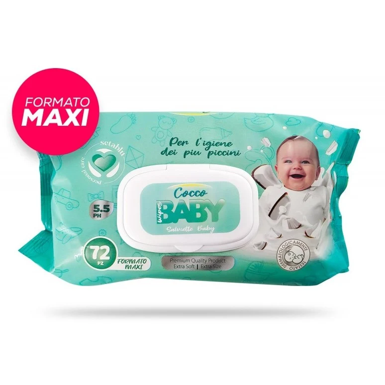 Setablu Salviettine Baby Cocco 72 Pz XXL