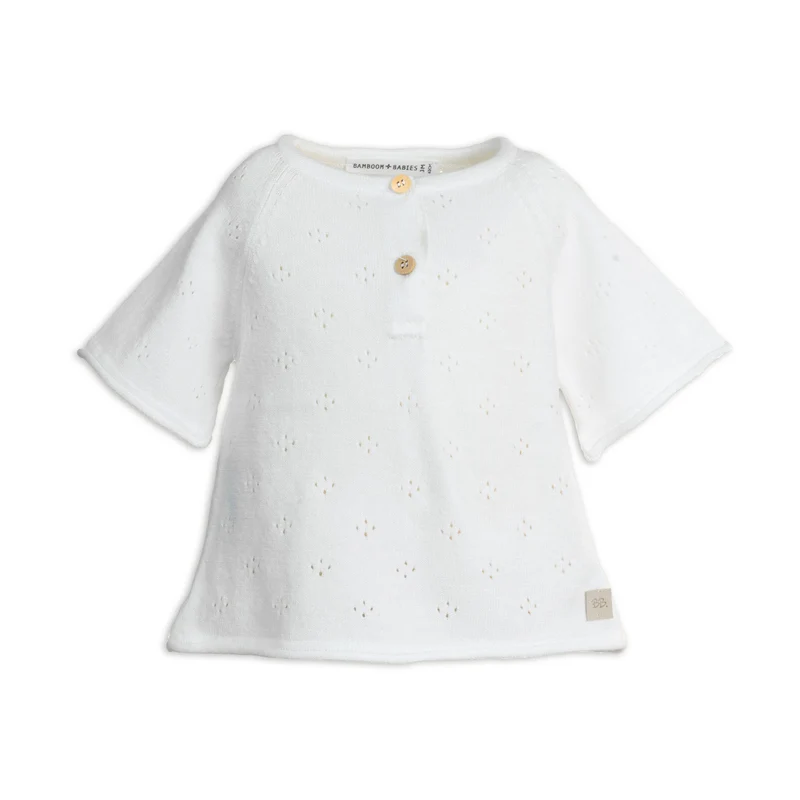 Maglia A-Line Bimba - WARM WHITE 128