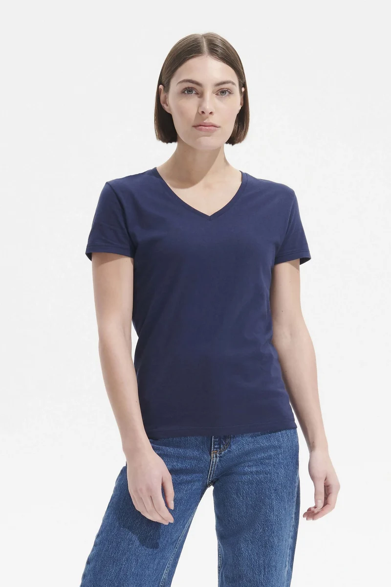 T-shirt donna cotone Imperial V 190 gr