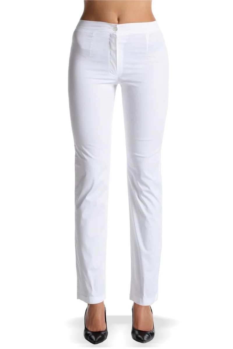 Pantaloni donna elasticizzati a vita alta West Rose Parigi 7008