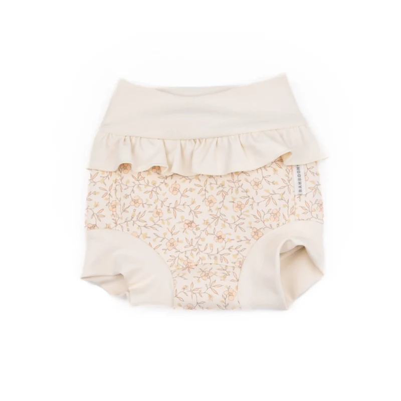 Costume pannolino in neoprene UV50+ - FLOWER CREAM 244