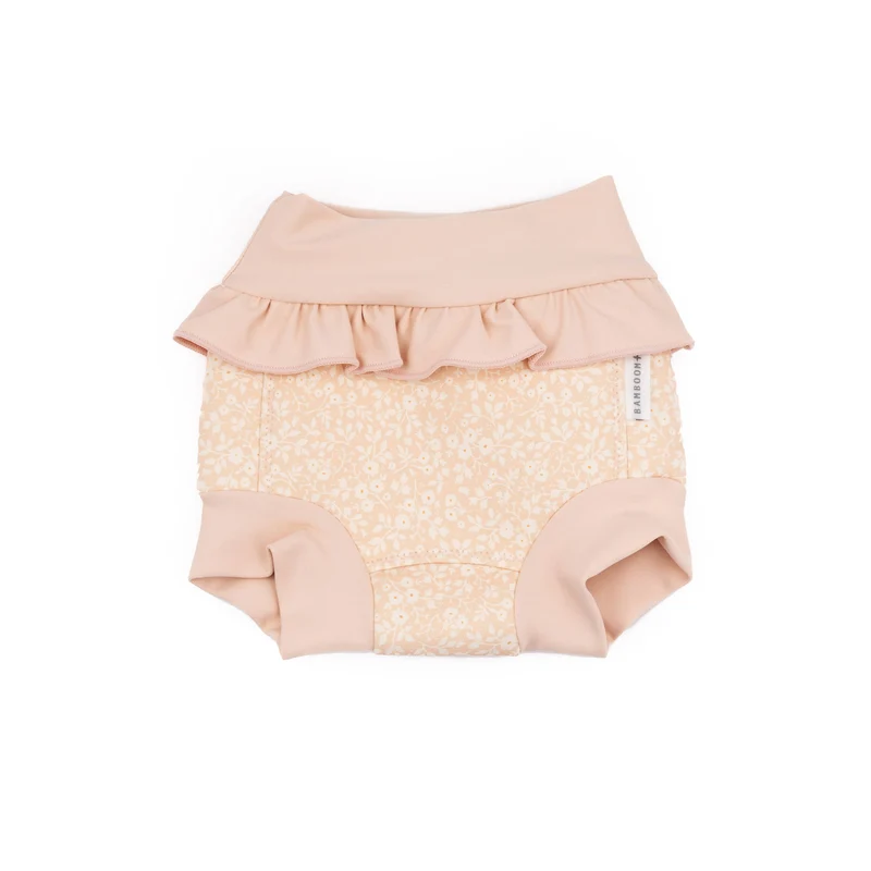 Costume pannolino in neoprene UV50+ - FLOWER PINK 243