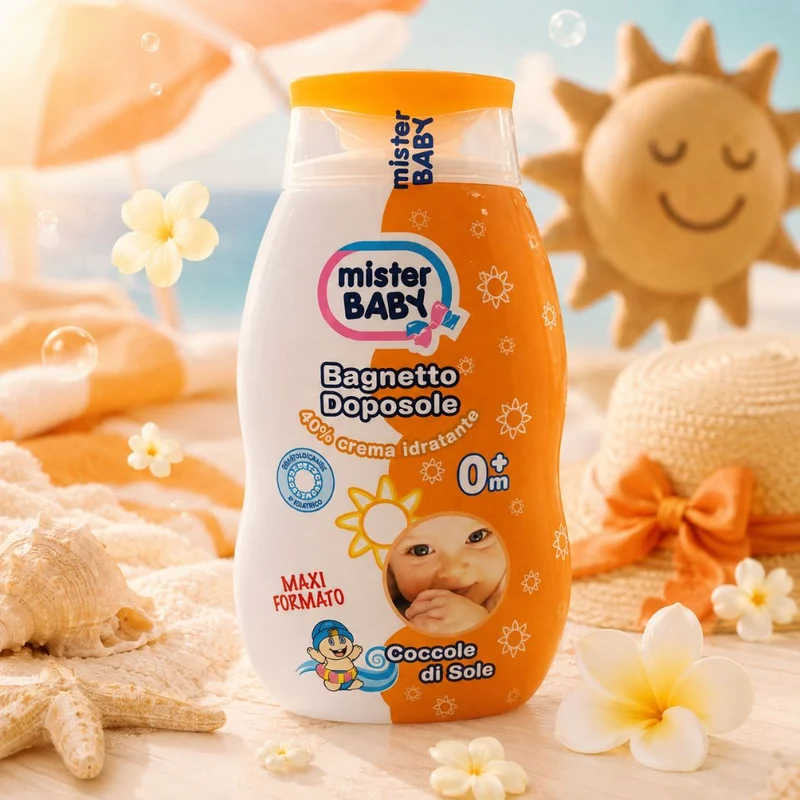 MISTER BABY BAGNETTO DOPOSOLE - Con 40% Di Crema Idratante 200ml