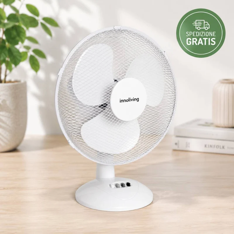 INNNOLIVING VENTILATORE DA TAVOLO INN-502NEW 40CM – Spedizione Gratis
