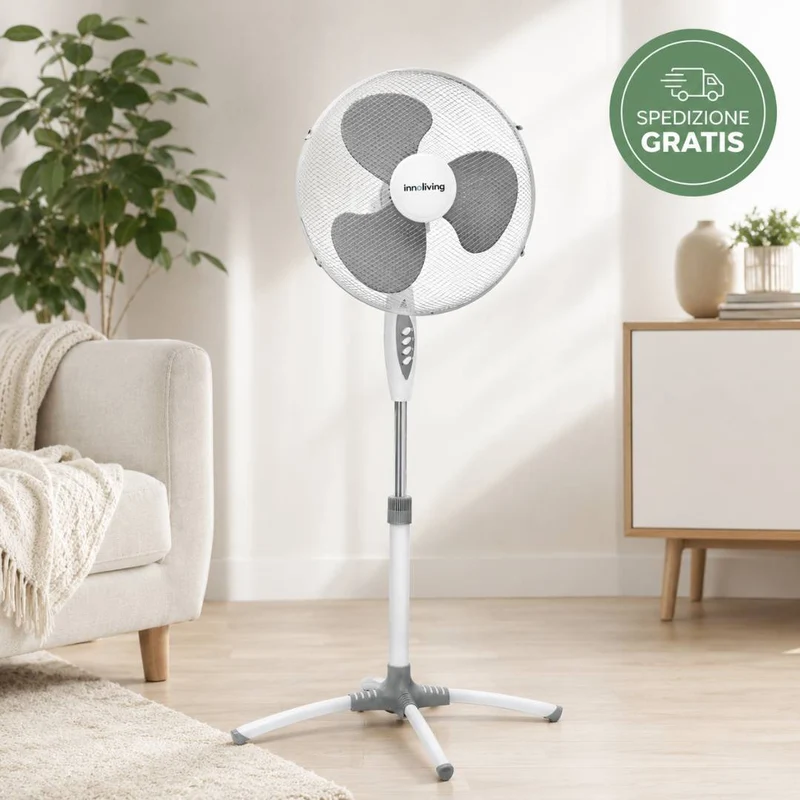 INNNOLIVING VENTILATORE A PIANTANA INN-503 40Ø – Spedizione Gratis