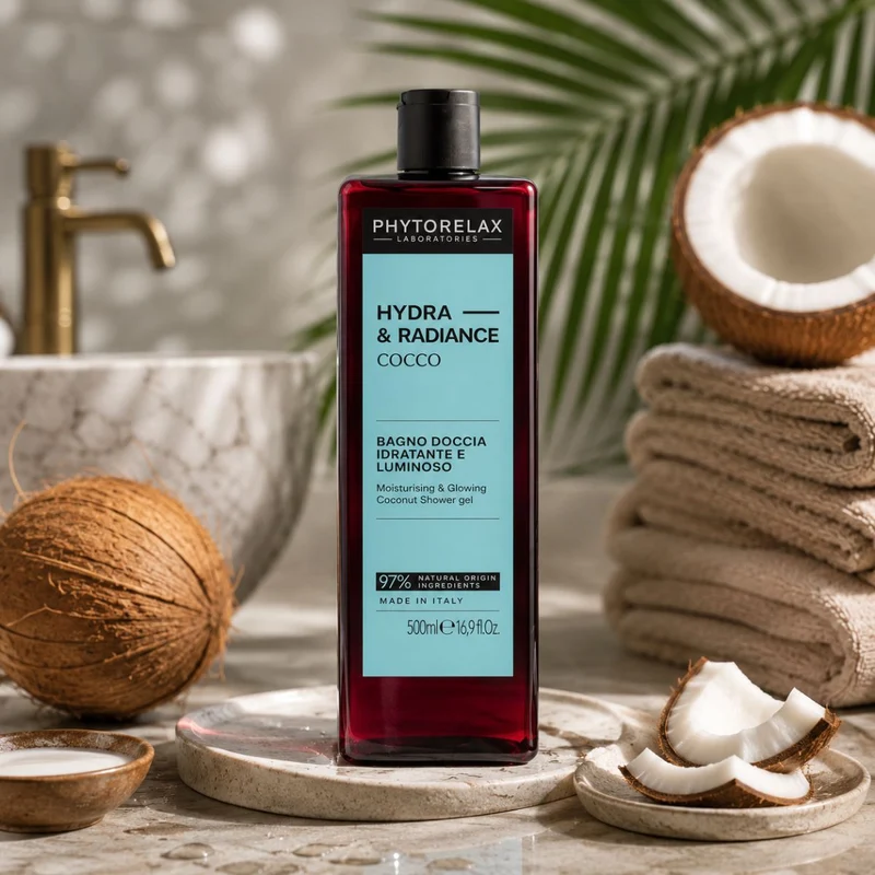 PHYTORELAX HYDRA & RADIANCE - Bagno Doccia Idratante e Luminoso Cocco 500 ml