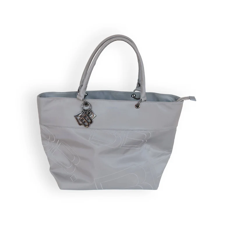 Borsa a tracolla in tessuto - Grigio 05