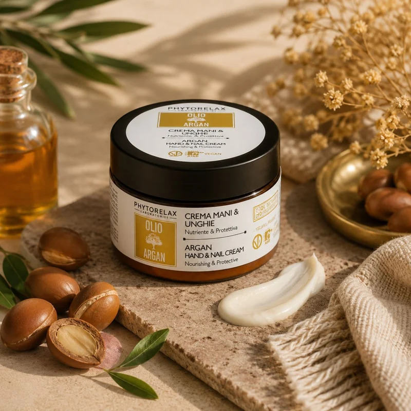 PHYTORELAX OLIO DI ARGAN CREMA MANI & UNGHIE - Nutriente & Protettiva 100ml