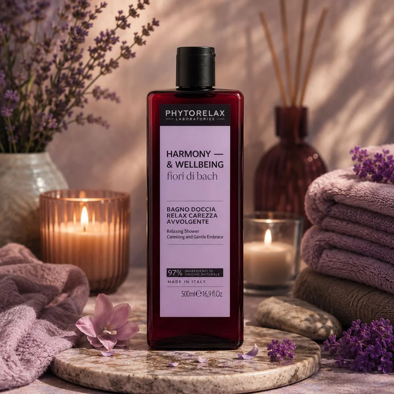 PHYTORELAX HARMONY & WELLBEING - Bagno Doccia Relax Carezza Avvolgente 500 ml