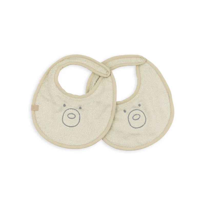 Set bavaglini 2 pezzi - OYSTER GREY 112